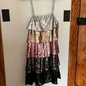 Pink Lily Mini Sequin Party Dress